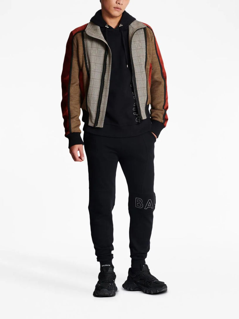 Embossed Balmain hooded sweatshirt