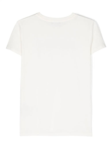 T-shirt with flocked Balmain logo