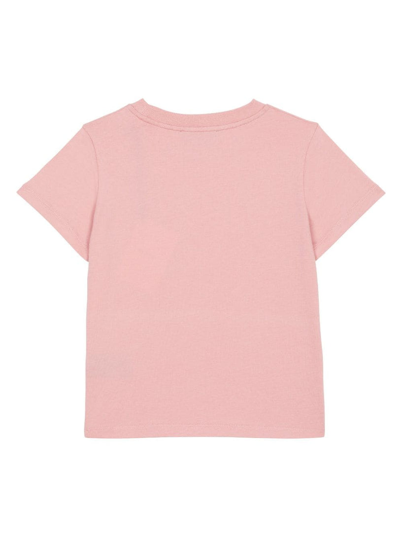 T-shirt with flocked Balmain logo