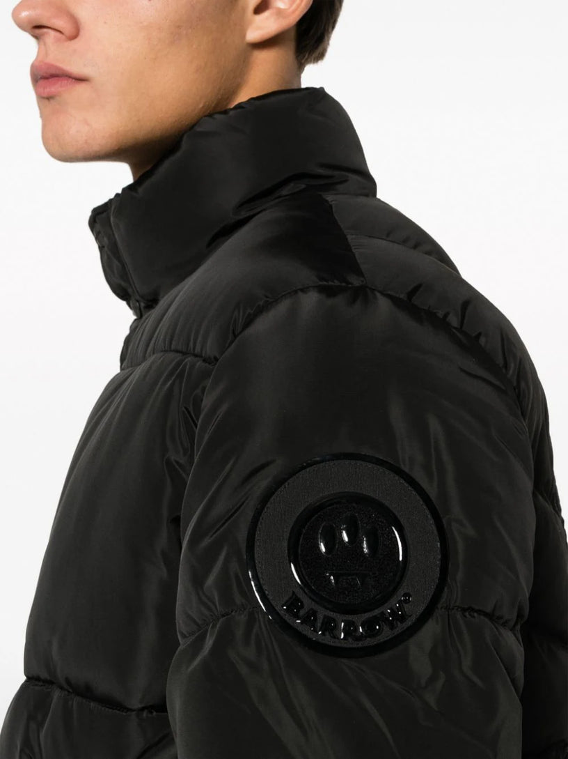 PUFFER JACKET WITH BARROW LOGO EMBROIDERED