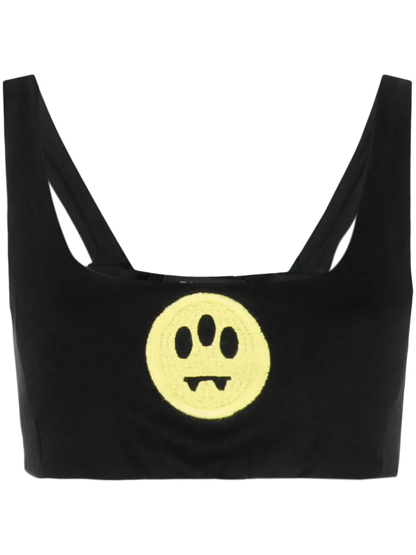 Smiley-face cropped top