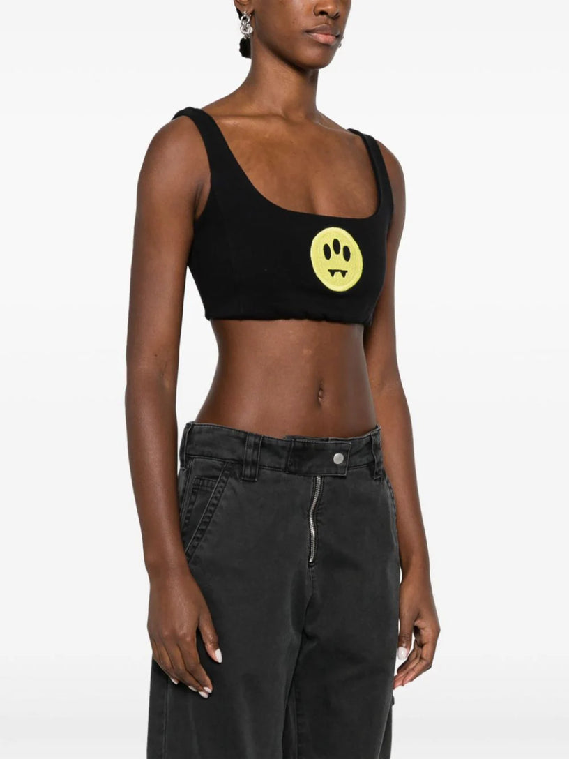 Smiley-face cropped top