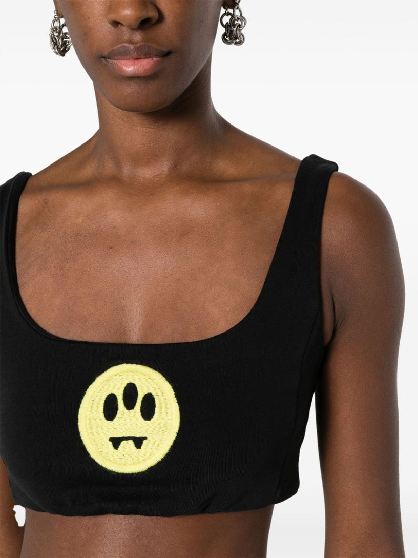 Smiley-face cropped top