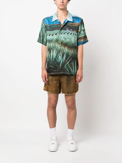 Agave graphic-print shirt