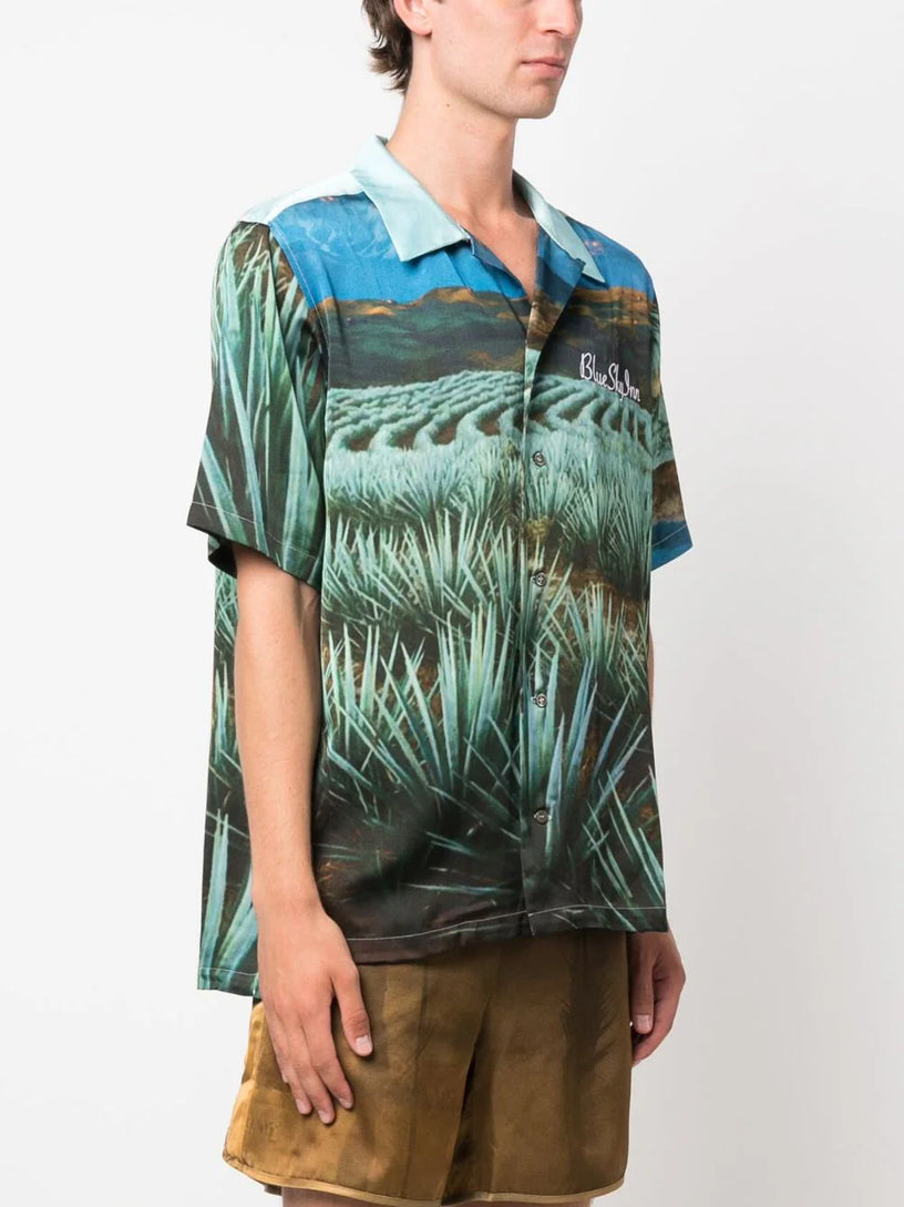 Agave graphic-print shirt