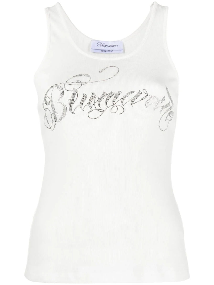 Blumarine Logo tank top