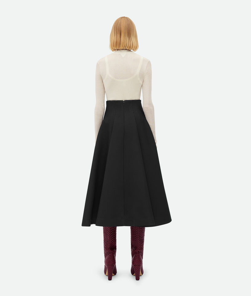 Wide Midi Skirt