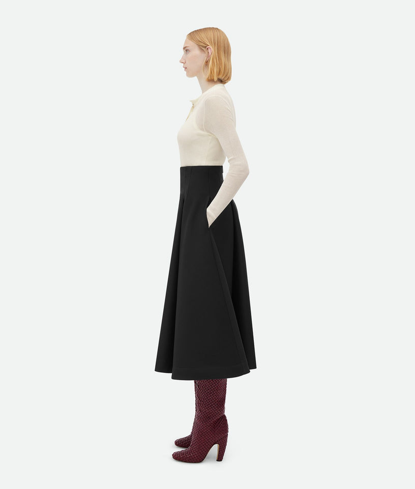 Wide Midi Skirt