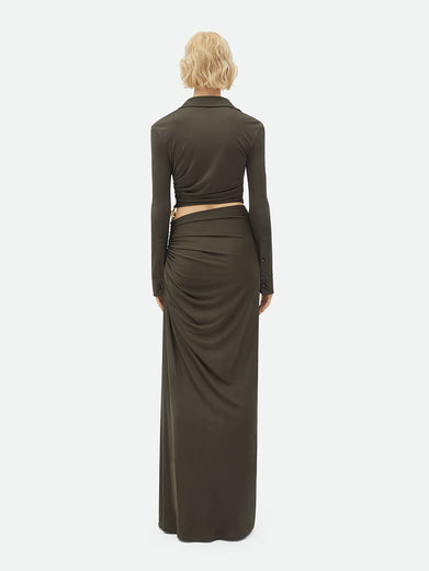 Knot Light Jersey Long Dress