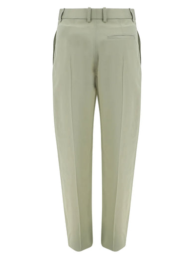 Straight-cut trousers in viscose twill