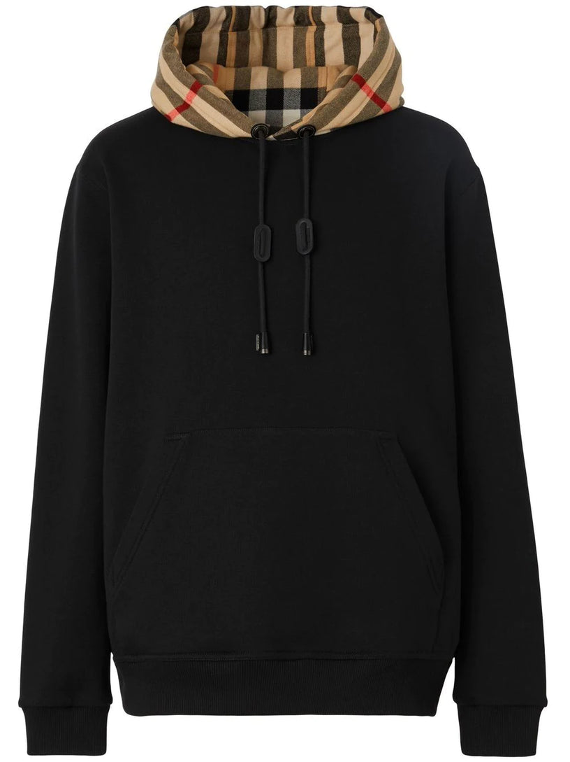 Burberry Check hood hoodie