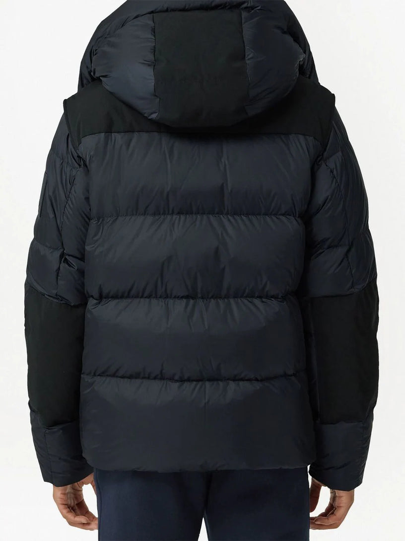 Detachable Sleeve Hooded Puffer Jacket