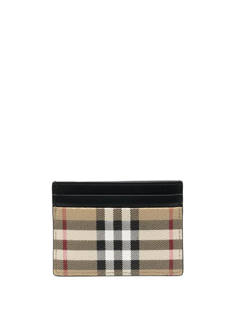 Vintage Check Card Case