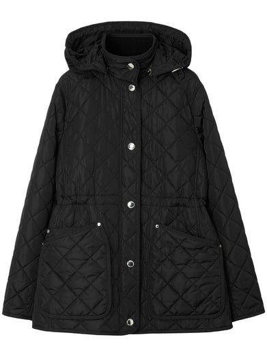 Diamond Quilted Nylon Jacket