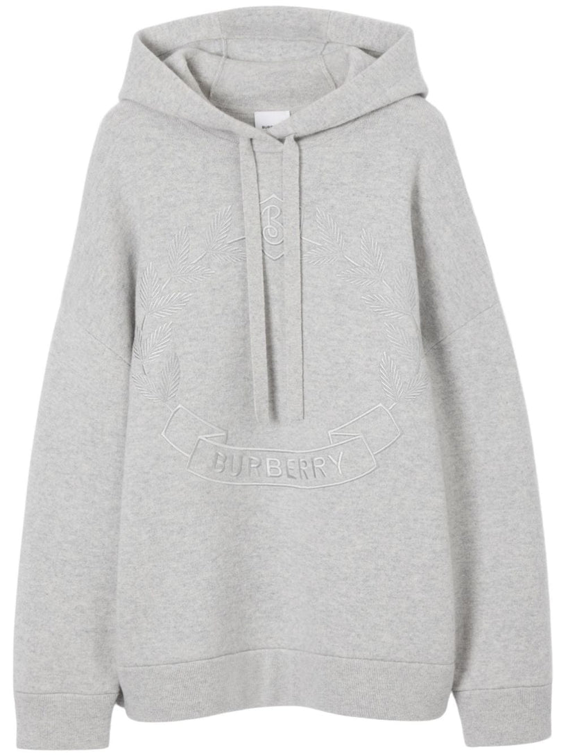 Burberry Oak leaf crest oversized hoodie