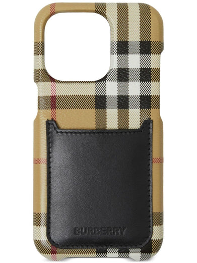 Check and Leather iPhone 14 Pro Case