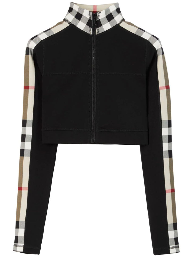 Burberry Cropped top with zip and trim