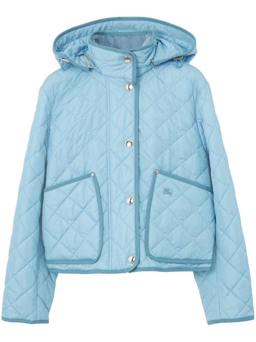 Burberry Diamond quilted nylon cropped jacket