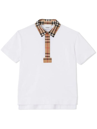 Vintage Check Trim Polo Shirt