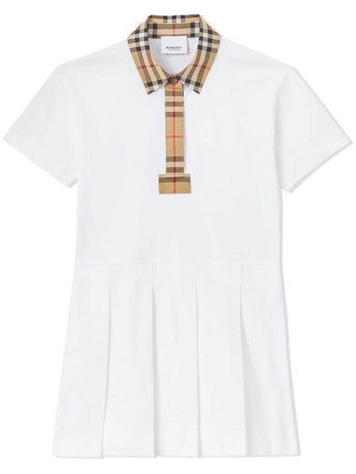 Vintage Check Polo Shirt Dress