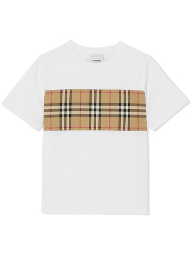 Vintage Check Panel T-shirt