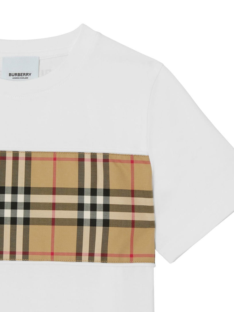 Vintage Check Panel T-shirt