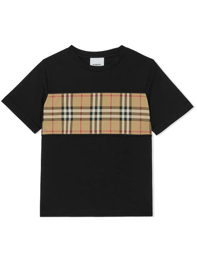 Vintage Check Panel T-shirt