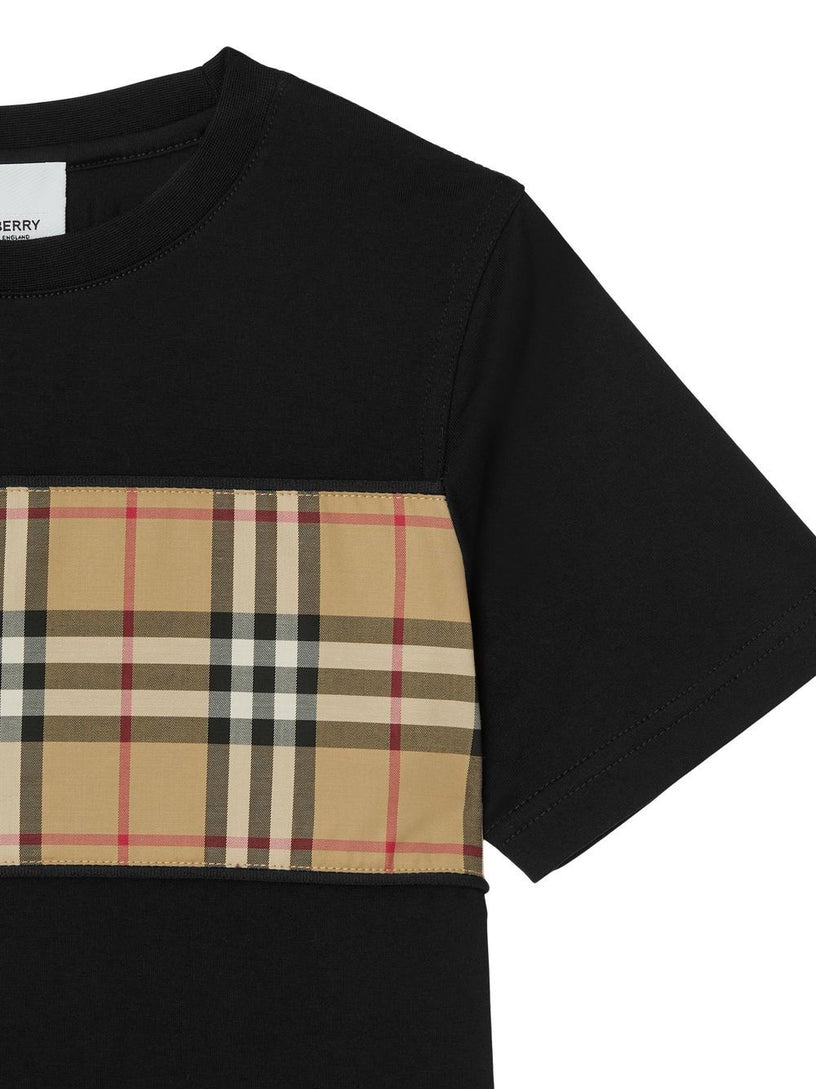 Vintage Check Panel T-shirt