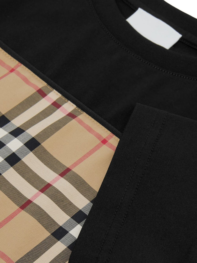 Vintage Check Panel T-shirt