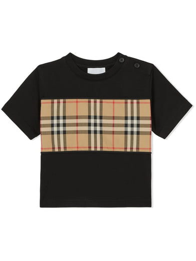 Vintage Check Panel T-shirt