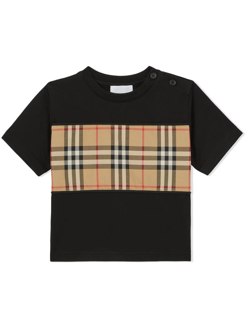 Vintage Check Panel T-shirt