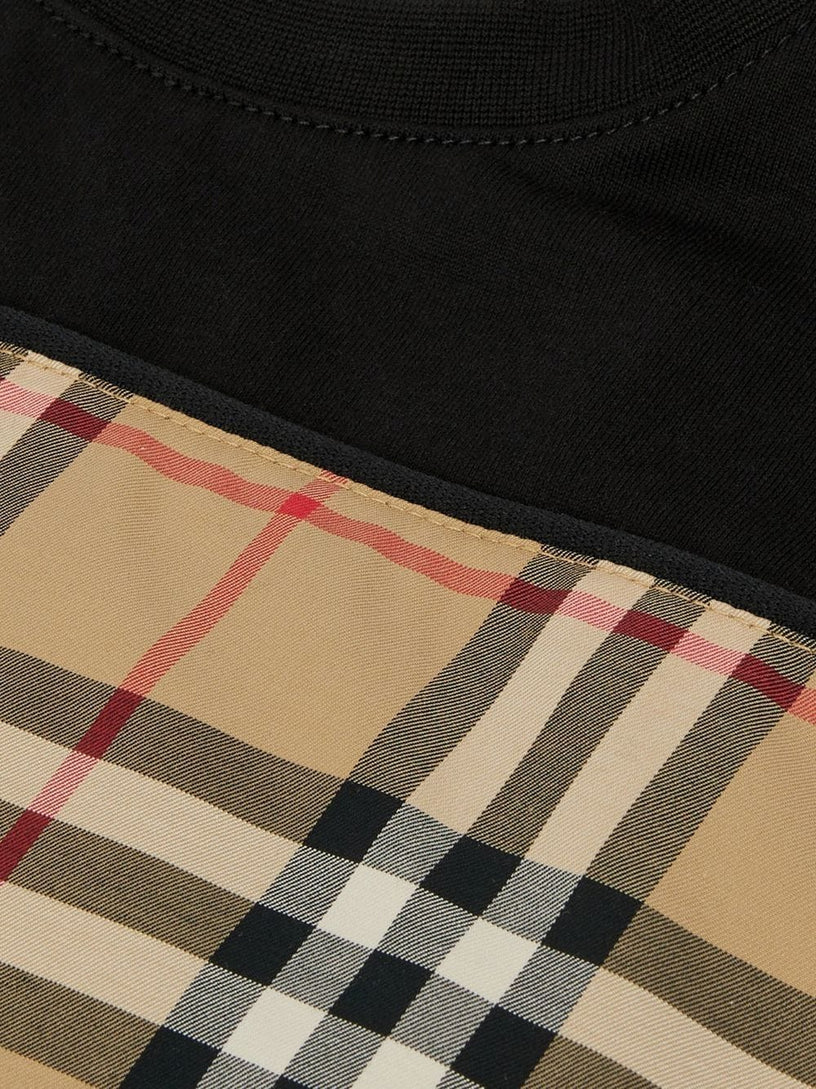 Vintage Check Panel T-shirt