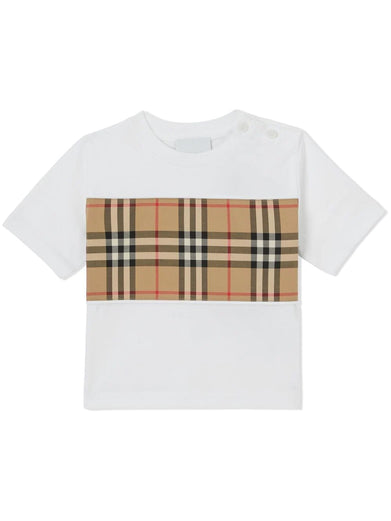 Vintage Check Panel T-shirt