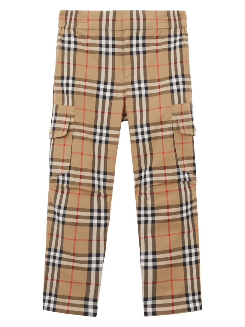 Vintage check kids trousers