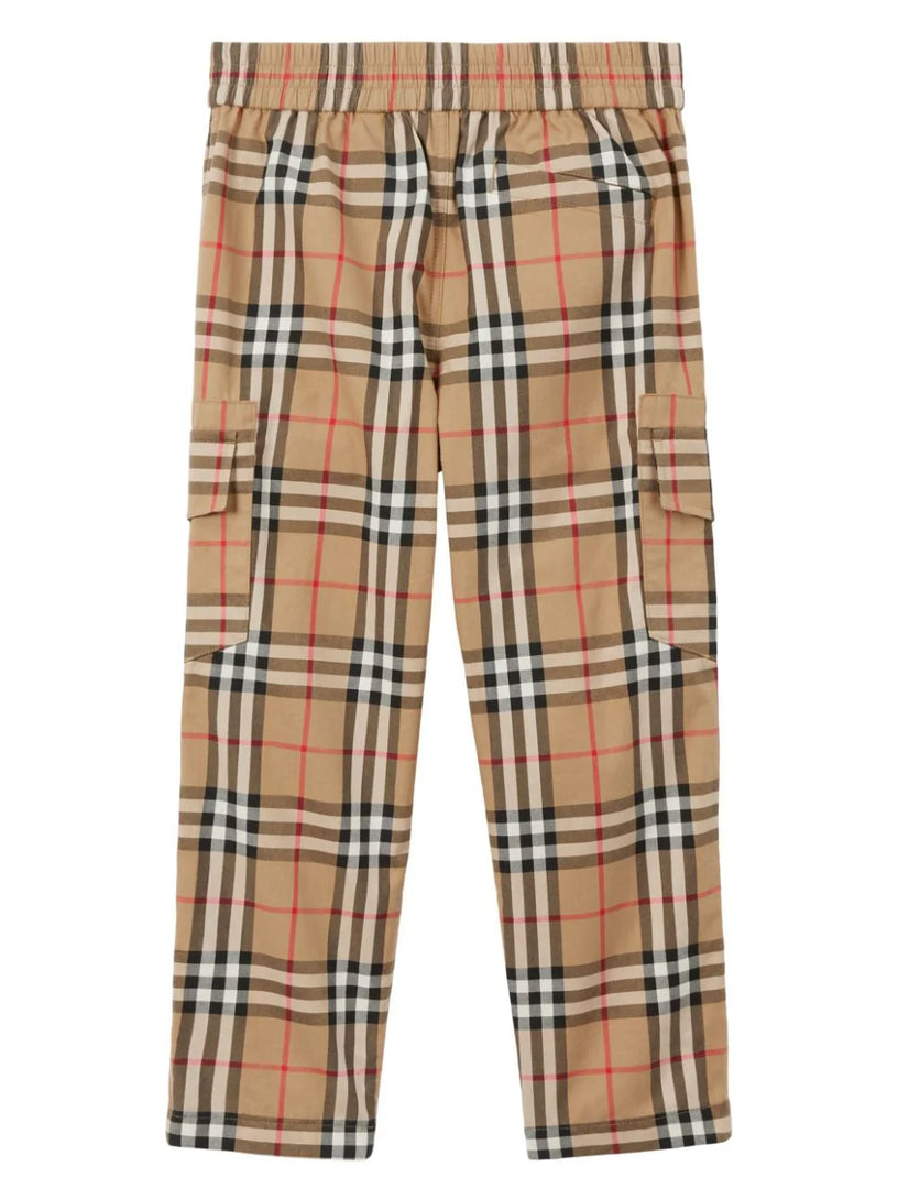 Vintage check kids trousers