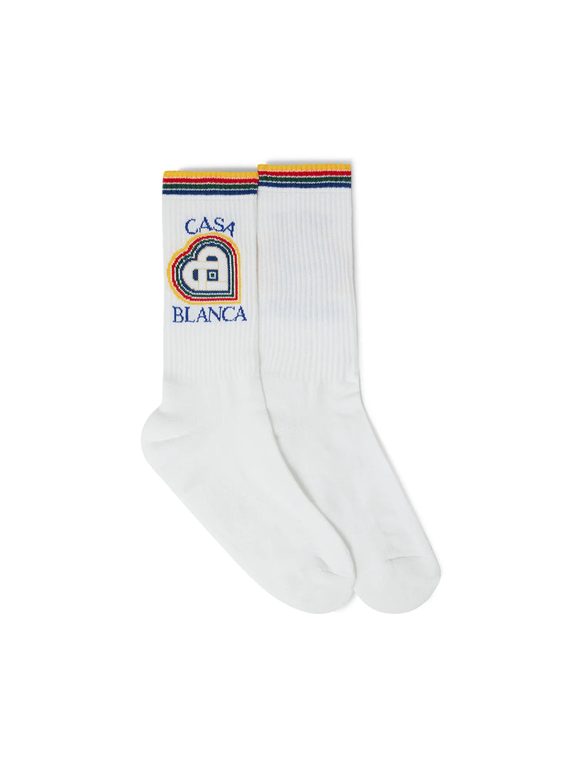 CASABLANCA Rainbow heart socks