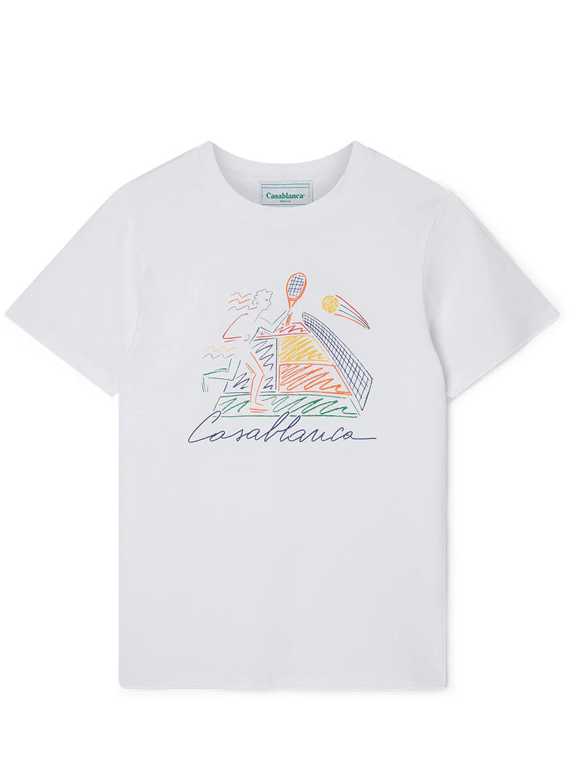 CASABLANCA Jeu de crayon screen t-shirt