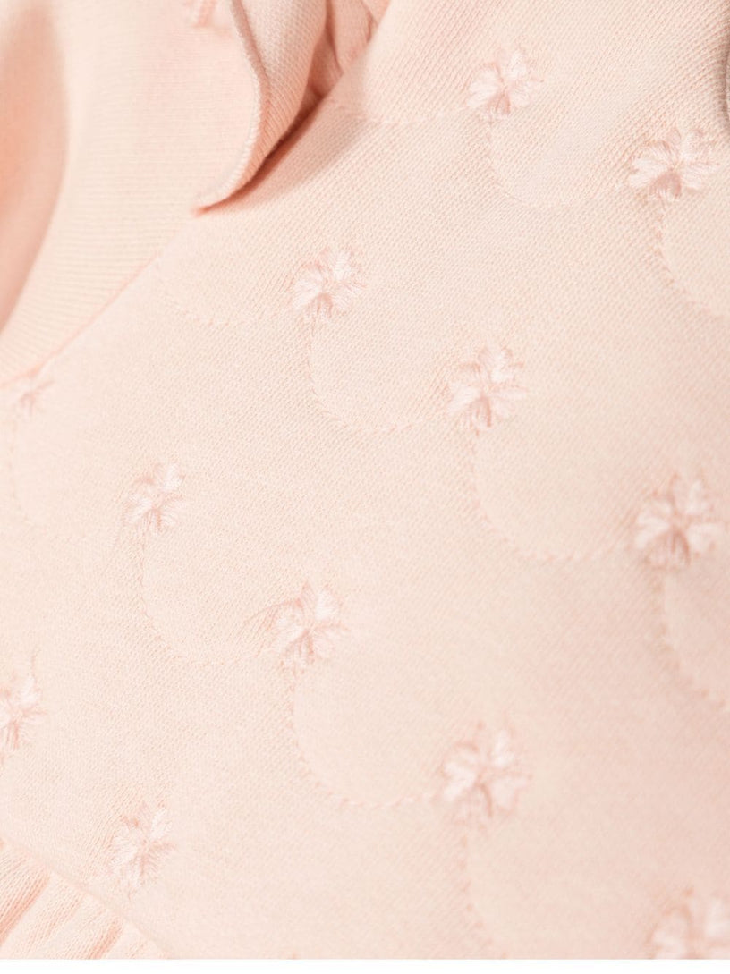 Floral-embroidered dress