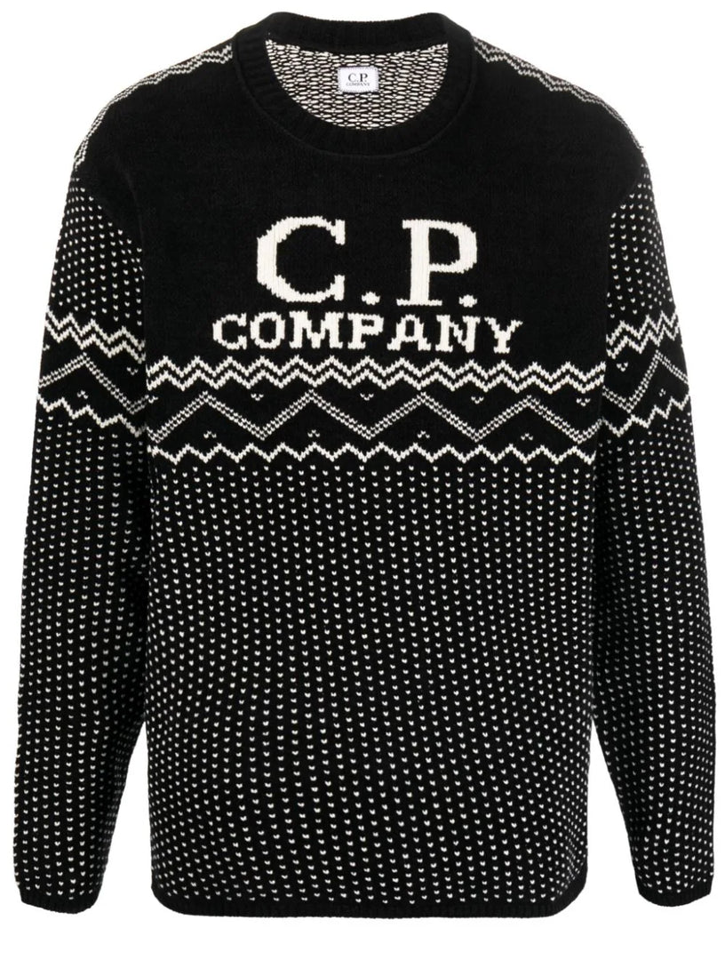 CP COMPANY Chenille cotton jacquard knit