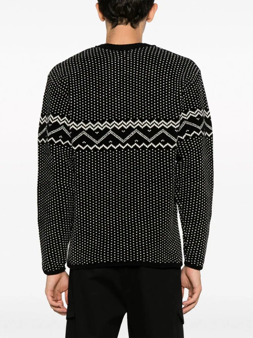 Chenille Cotton Jacquard Knit