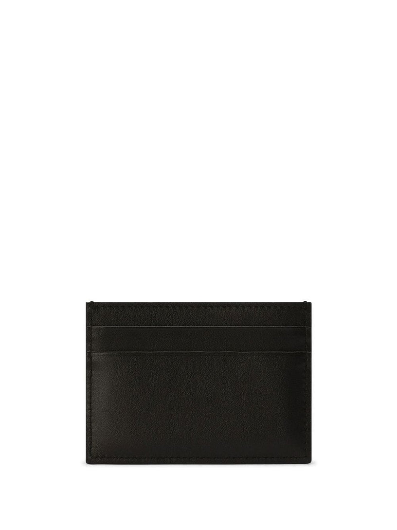 Card holder with raised logo