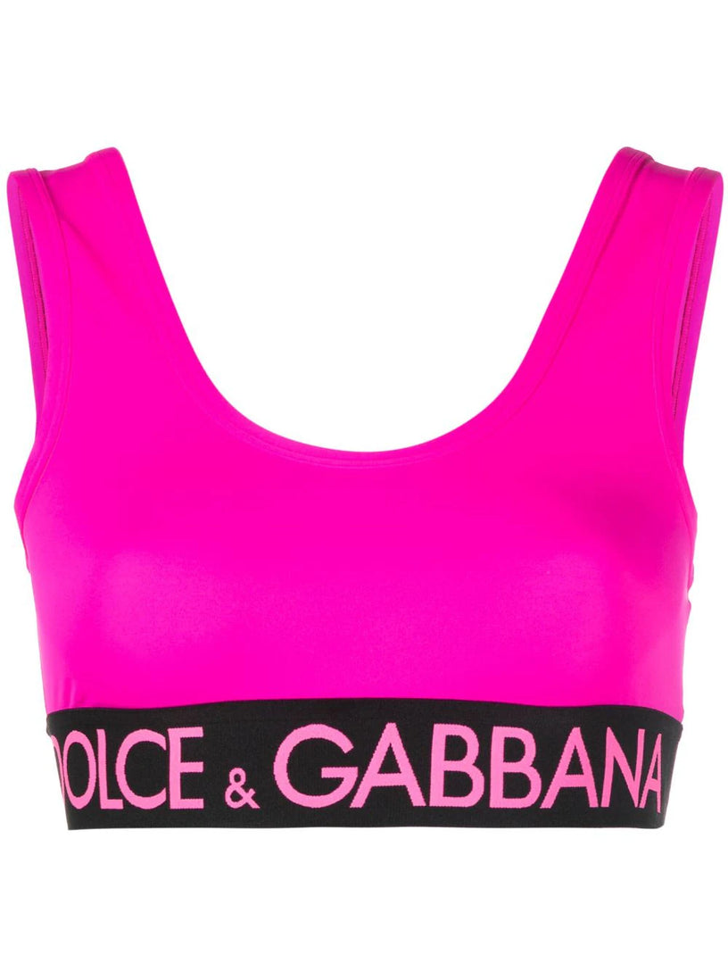 Dolce & Gabbana Top with branded elastic band