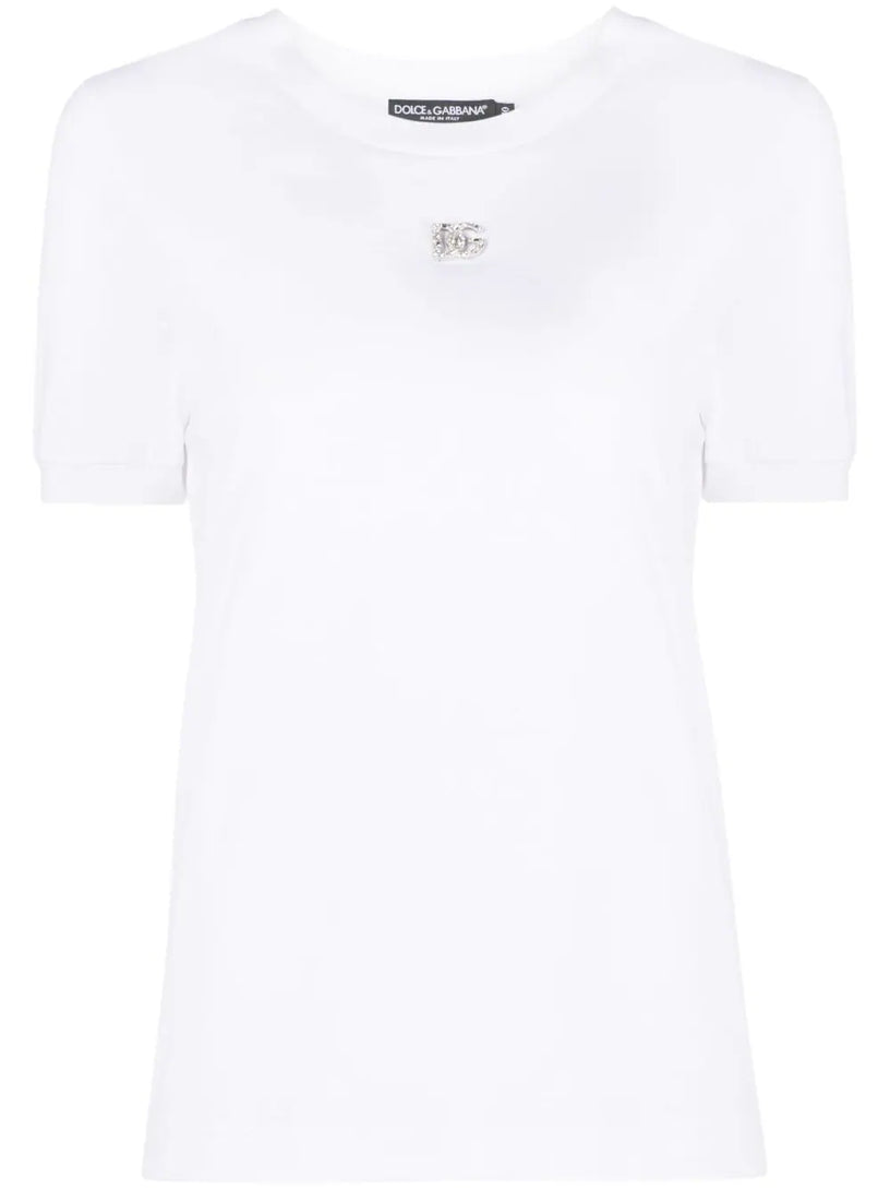 Dolce & Gabbana T-shirt with crystal dg