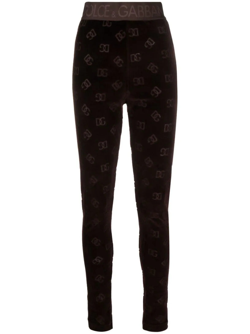 Dolce & Gabbana Leggings with all-over dg logo