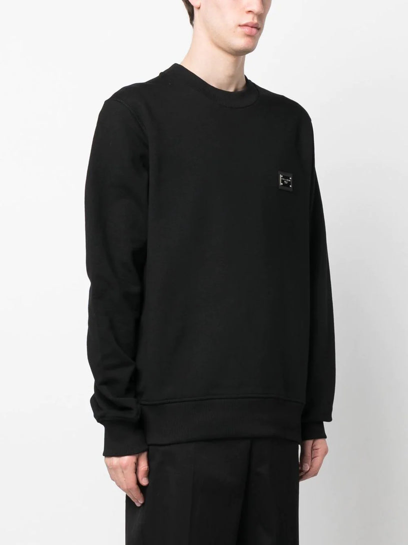 Sweatshirt with branded tag