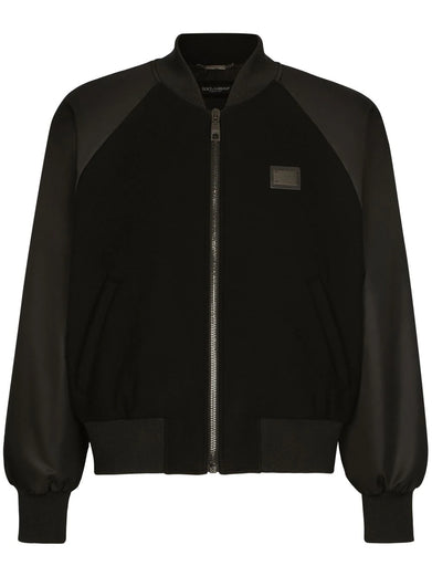 DG Essentials logo-plaque bomber jacket