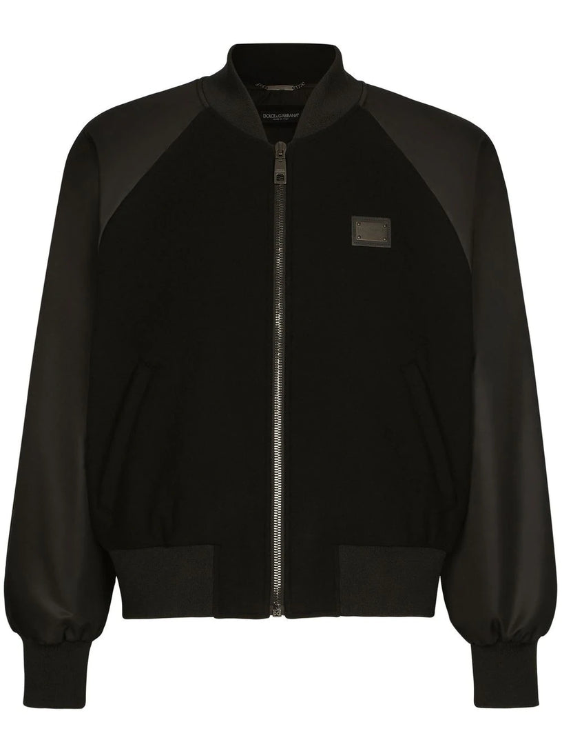 Dolce & Gabbana Dg essentials logo-plaque bomber jacket