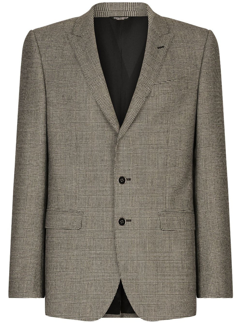 Single-breasted suit in Prince of Wales check