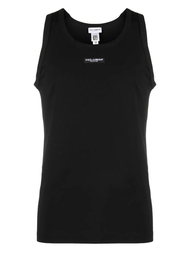 Tank top with logo label