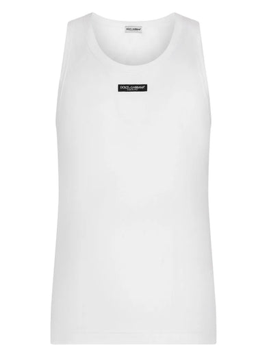 Tank top with logo label